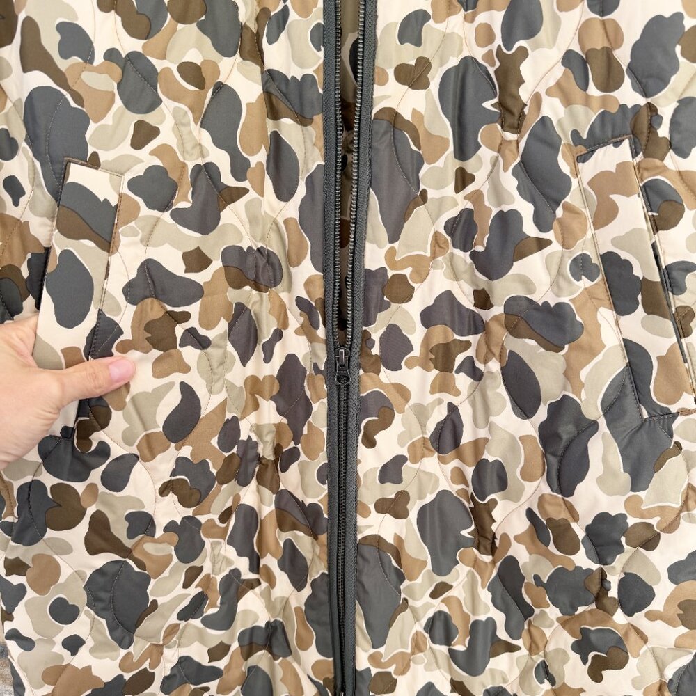 NWT Everlane ReNew Long Quilted Camo Puffer Coat S - Picture 8 of 15